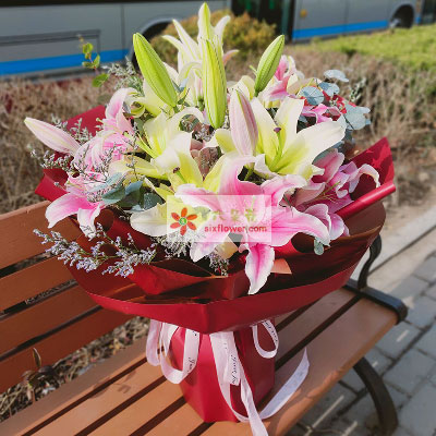 辽阳8支多头百合，万事如意喜上加喜